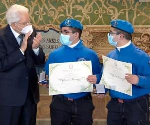 Pianezza, i gemelli Mrissa premiati da Mattarella