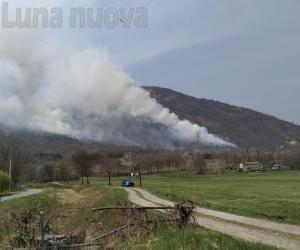 Caselette: nuovo incendio boschivo sulle pendici del Musinè