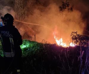 Susa: due incendi a ridosso della pista di "Guida Sicura"