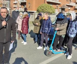 S.Antonino: il saluto di don Antonello Taccori per dare il via alla marcia della pace