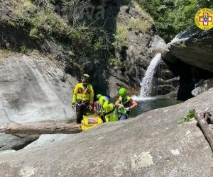 Caprie: donna si infortuna facendo canyoning nel rio Sessi
