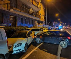 S.Antonino: carambola sulla statale 25, coinvolte cinque auto