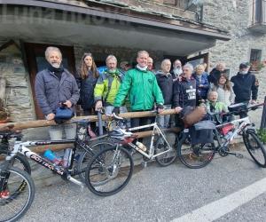 È partita da Exilles la "pedalata ribelle" di Sasà Gigante