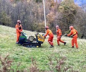Giaveno, l’esercitazione va a gonfie vele