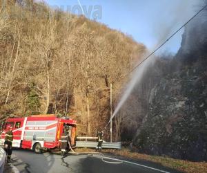 Condove: incendio sulla montagna in località Gazzina, situazione sotto controllo