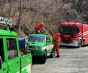 Condove: incendio boschivo al Belvedere, quasi ultimata la bonifica