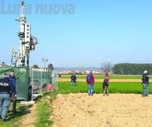 A Rivalta è partito il secondo carotaggio vicino al cimitero