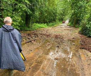 Almese-Caselette, nubifragio all’alba sul monte Musinè
