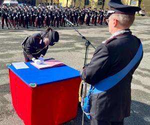 Beinasco, non solo record: Great giura da carabiniera