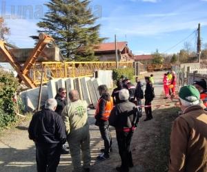Caselette: crolla una gru, fratture e lesioni per i due feriti