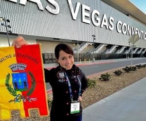 Michela protagonista alla fiera della pizza di Las Vegas