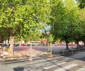 Avigliana, i cantieri dalla piazza al mercato