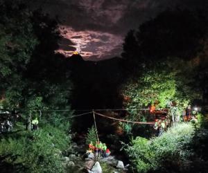 Caprie, soccorso nel Sessi: dimostrazione con il Sasp