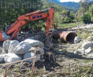 Combe e Giordani si rialzano: aperto il primo guado sul rio Gerardo