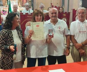 Fidas, 65 anni di attività in due targhe e la "ciliegina" Re Rebaudengo per Luisa 