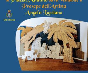 Giaveno, il presepe in cartone di Angelo Lussiana