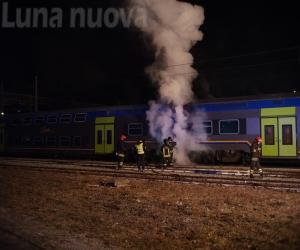 Bussoleno: a fuoco vagone di un treno passeggeri allo scalo ferroviario