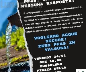 Un anno di Pfas: venerdì il sit-in a Bussoleno