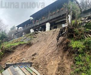 Giaveno, frane nelle borgate Giai e Tenua