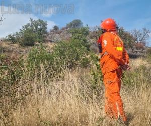 Meana: fiamme sulla collina delle Combe, in fumo 12 ettari