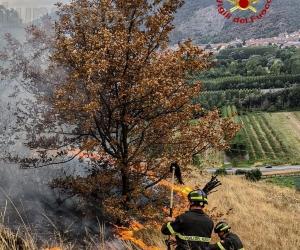 Collina della Seja, boschi in fiamme: domenica di fuoco