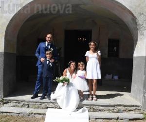 Condove: con Piero e Gladys il primo matrimonio in borgata Gagnor