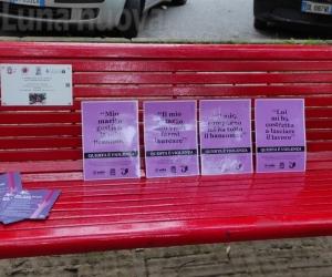 Collegno, una panchina per Anna e per le vittime di femminicidio
