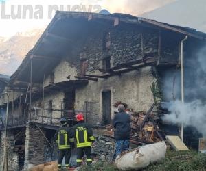Novalesa: fuoco a S.Anna, la borgata si salva