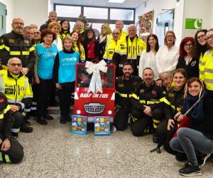 Una mini autopompa per i piccoli pazienti del Regina Margherita