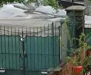 Nubifragio ad Alpignano: via Mazzini come un torrente in piena