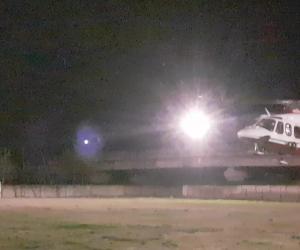 Borgone: inaugurato il volo notturno dell'elisoccorso