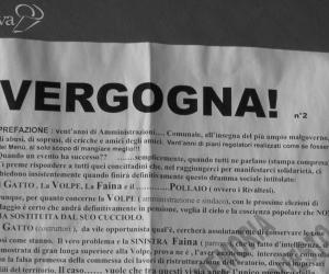 Centro nuovamente tappezzato dai volantini anonimi
