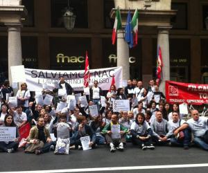 Grugliasco, i dipendenti Fnac in corteo 