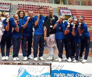 Collegno più Sangano: oro europeo nel twirling