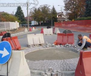 Reano, terminati i lavori per la nuova rotonda