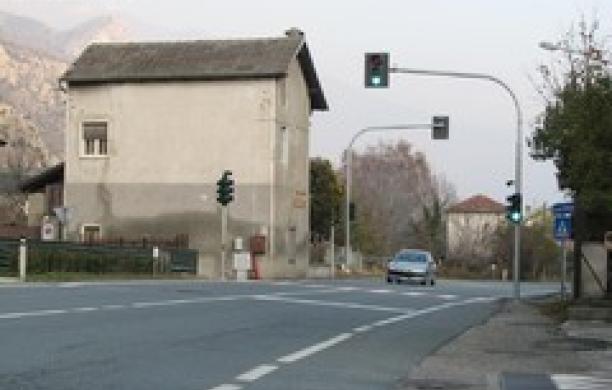 l'incrocio incriminato lungo la statale 25