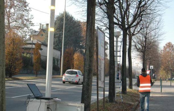 L'autovelox installato in corso Francia