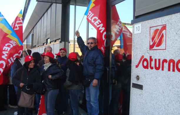 Protesta alla Saturno