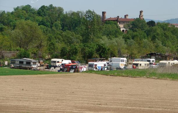 Il campo nomadi di Borgaretto