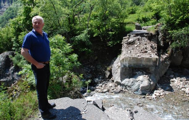 Ponte crollato in val Clarea: via alla messa in sicurezza