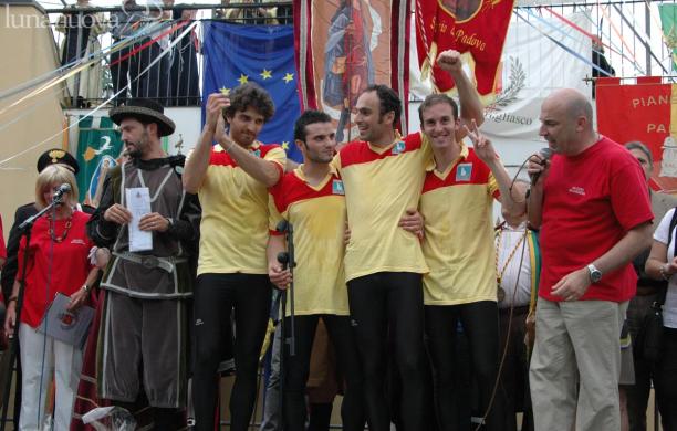 I vincitori sul palco