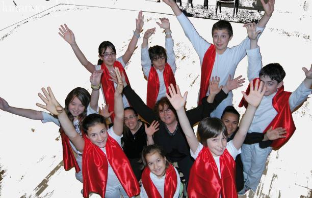 I ragazzi del Sparkly Gospel Choir