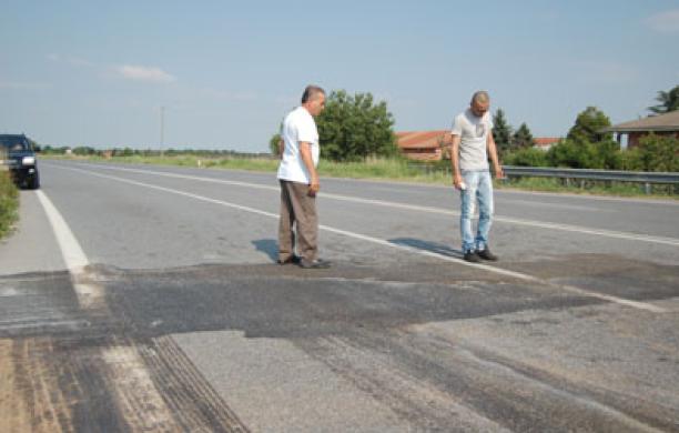 I segni del violento impatto