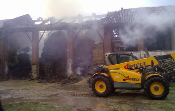 L'incendio al fienile
