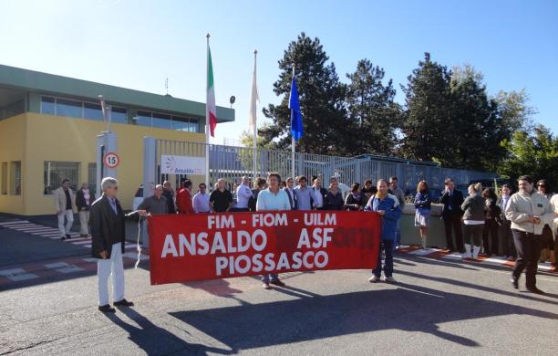 Una vecchia manifestazione alla Ansaldo