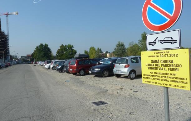 L'area del parcheggio