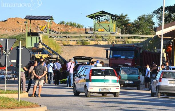 La scena dell'incidente