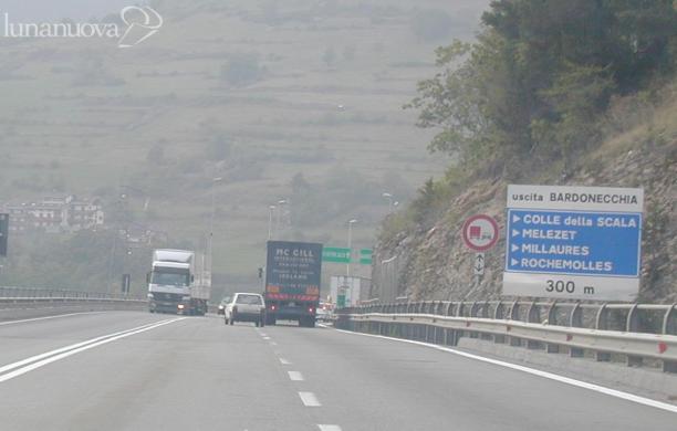 Oulx-Bardonecchia, autostrada in contromano