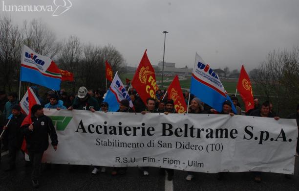 Acciaieria Beltrame, oggi passa l'ultimo treno