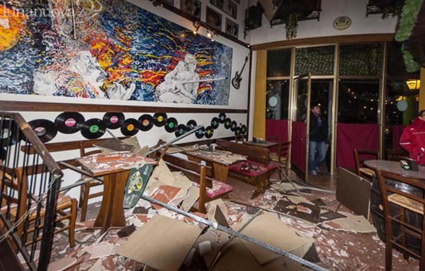 Crolla il soffitto in birreria, paura al Gambrinus